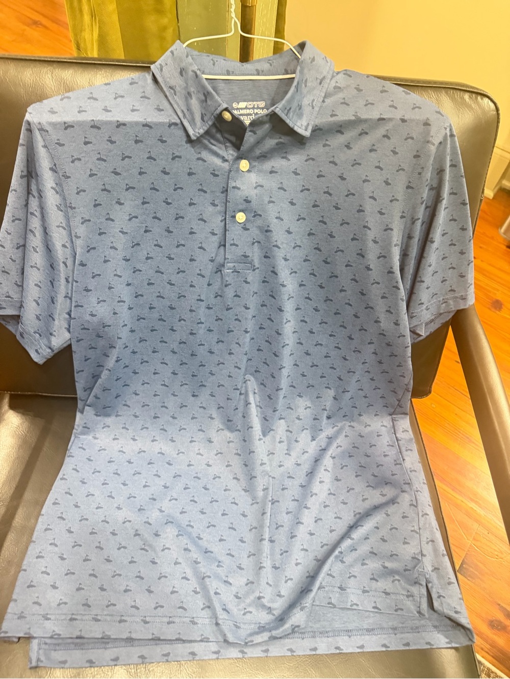 Vineyard Vines Short-Sleeve Polo Shirt in Light Blue